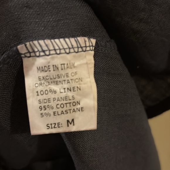 Lina Tomei Elegant navy Dress with Embellished beaded Neckline - medium - Picture 5 of 7